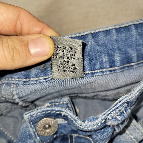 ND Weekend Jeans Womens Blue Sz 14 3/4 Skinny Straight Leg Embellished Pockets - Picture 10 of 13